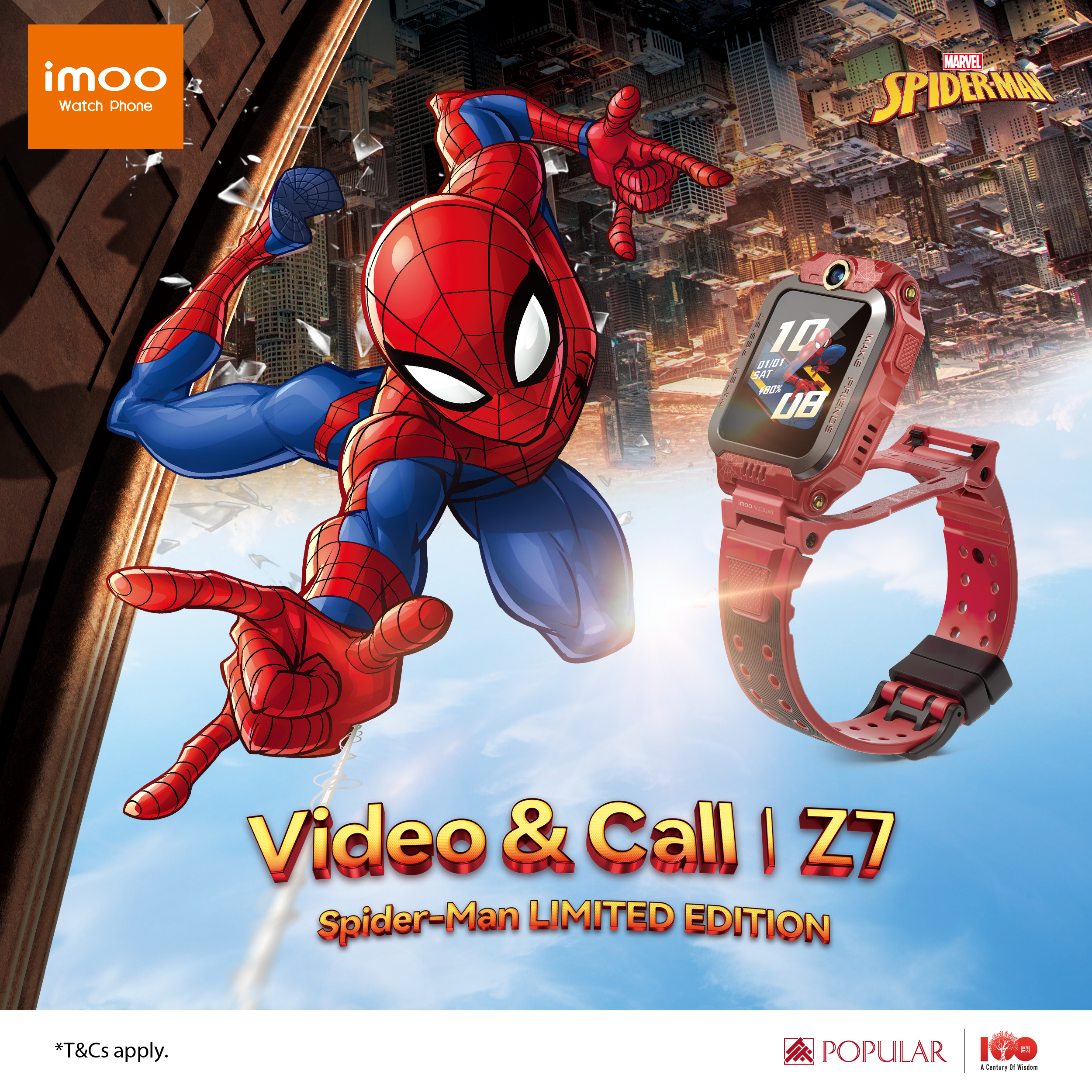 IMOO WATCH PHONE Z7 SPIDER-MAN LIMITED EDITION