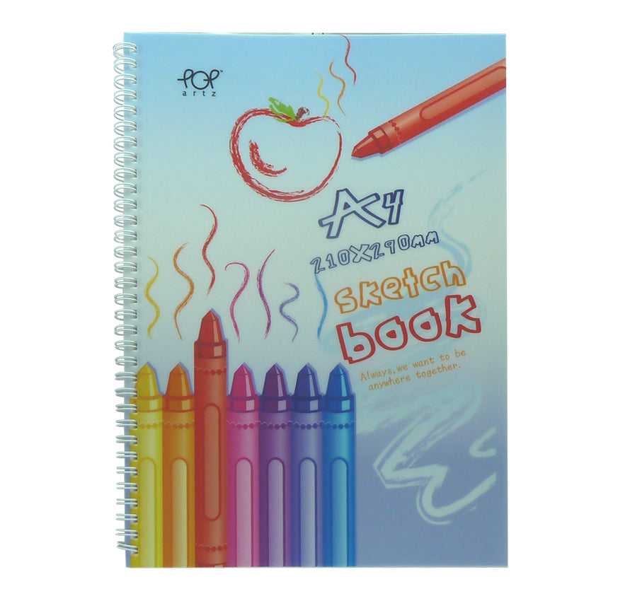 POP Artz PP Cover Spiral Sketch Book A4