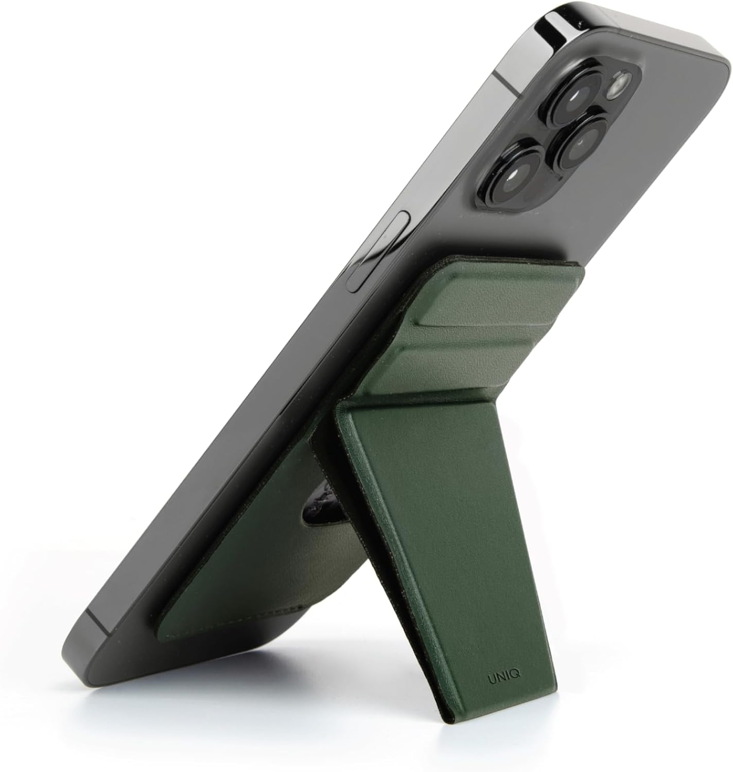 Uniq Phone Accessory (phone Stand, A Hand Grip And Card Holder) (darkgreen)