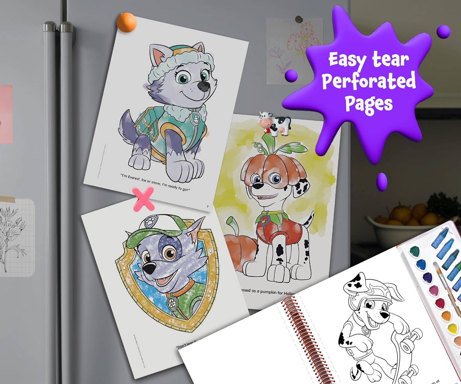 Paw Patrol Deluxe Poster Paint & Color – Paperback