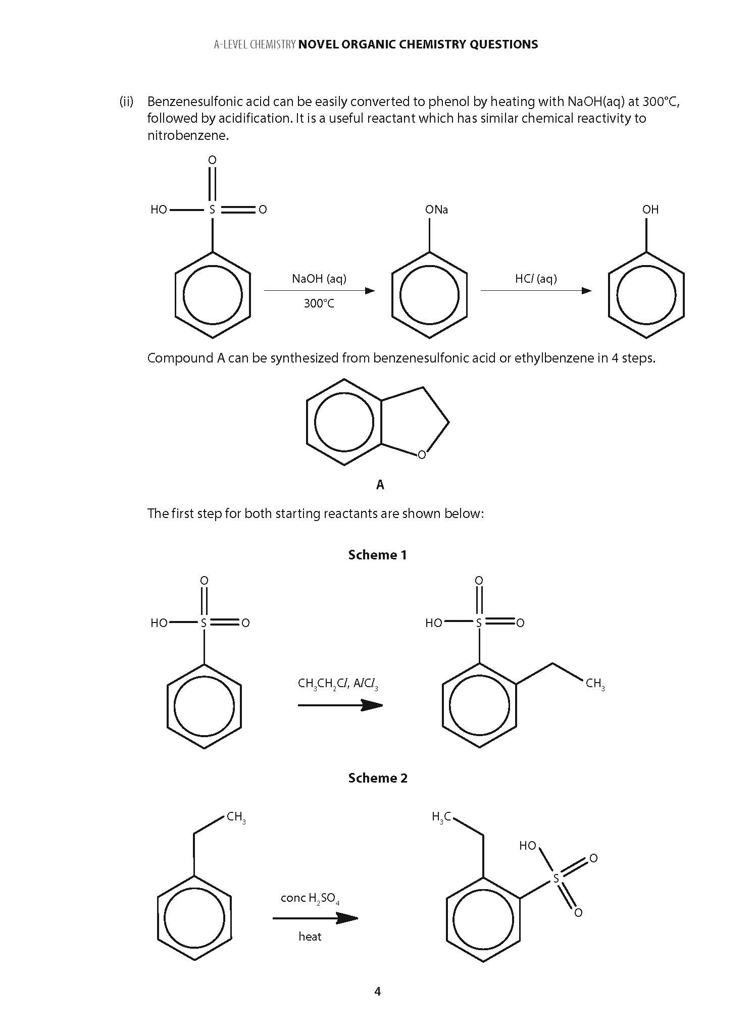 AL Novel Organic Chemistry Questions