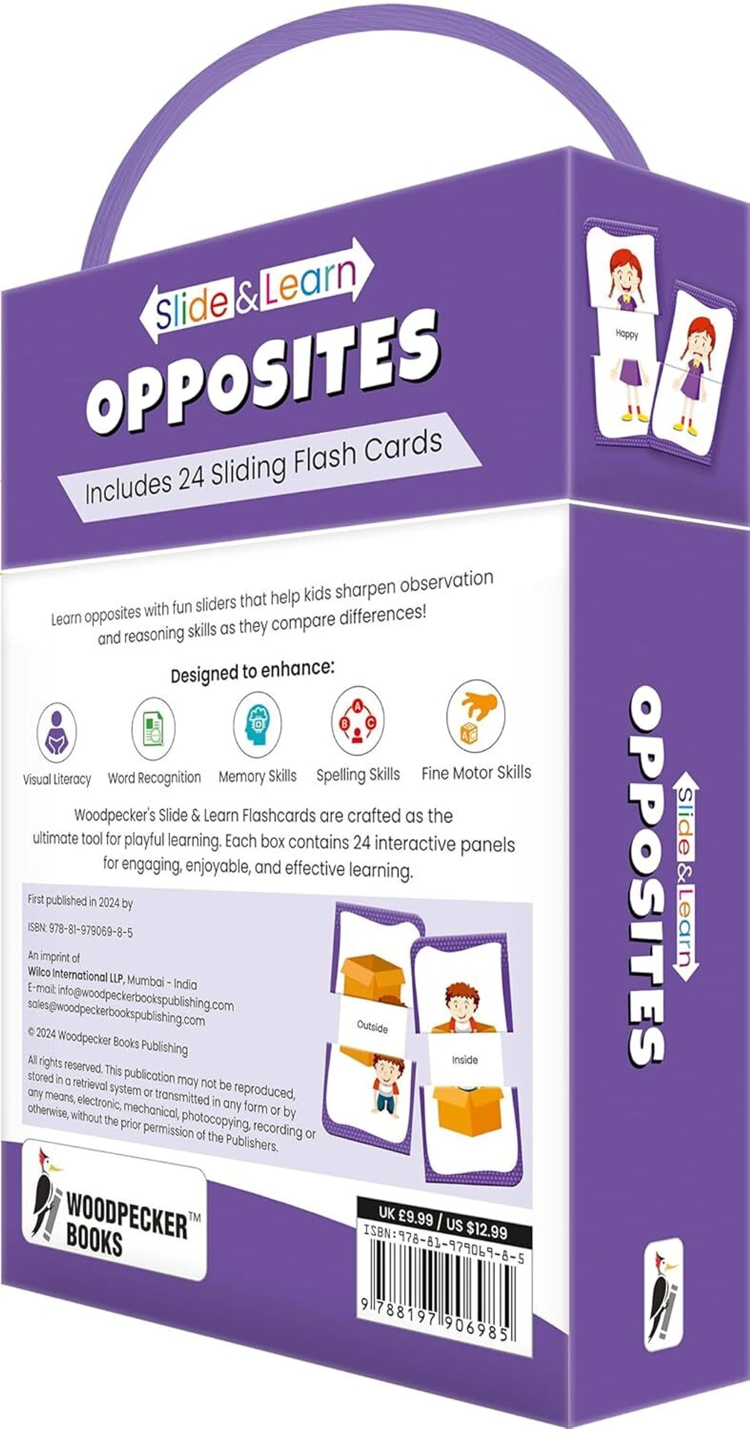 Slide & Learn Flashcards: Opposites