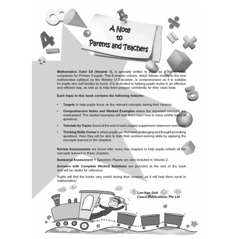 Primary Five Mathematics Tutor 5A (Volume 1)