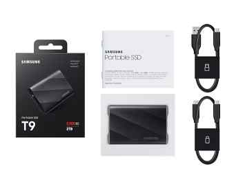 Samsung Portable SSD T9 USB 3.2 Gen 2x2 2TB  MU-PG2T0B/WW