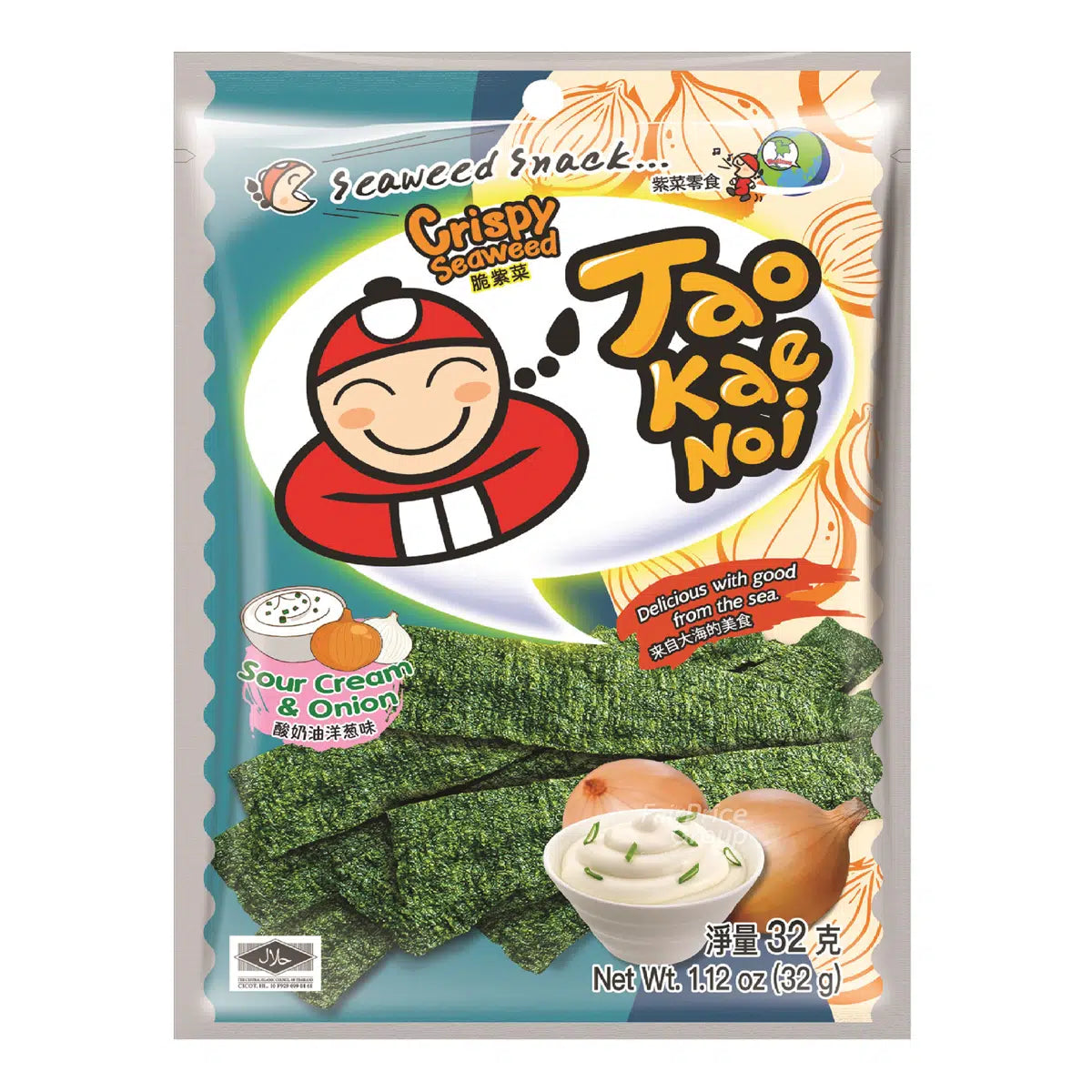 TKN CRISPY SEAWEED 32G SOUR CREAM&ONION