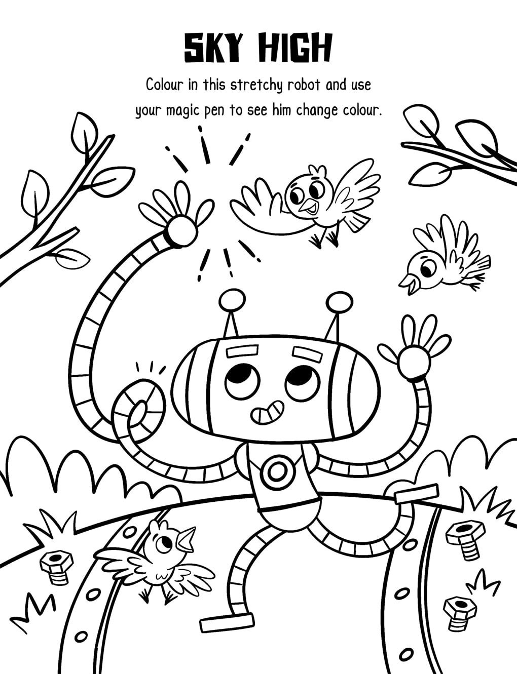 Robots, Racers, Dinosaurs Colouring (Book and Pen Set) Paperback