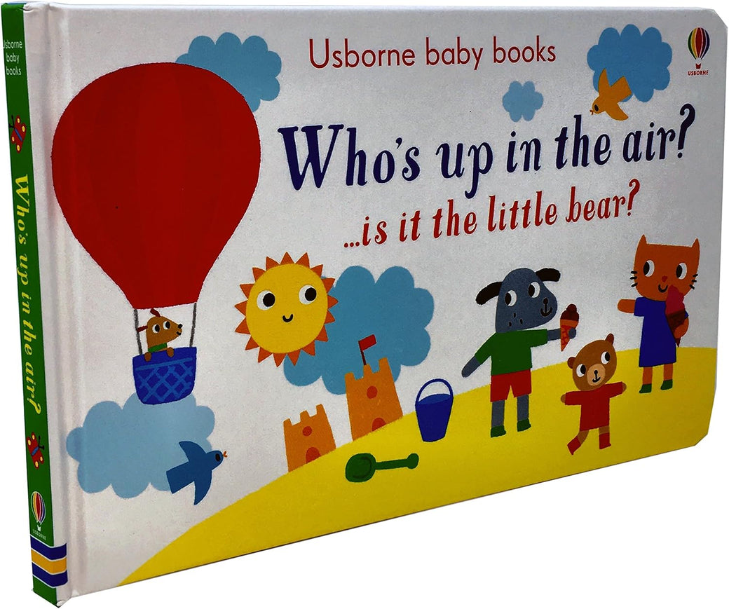 Usborne Baby Books Collection 3 Board Books Set (Who's Wearing a Hat, Who's up in the Air, Who's Fallen Asleep)