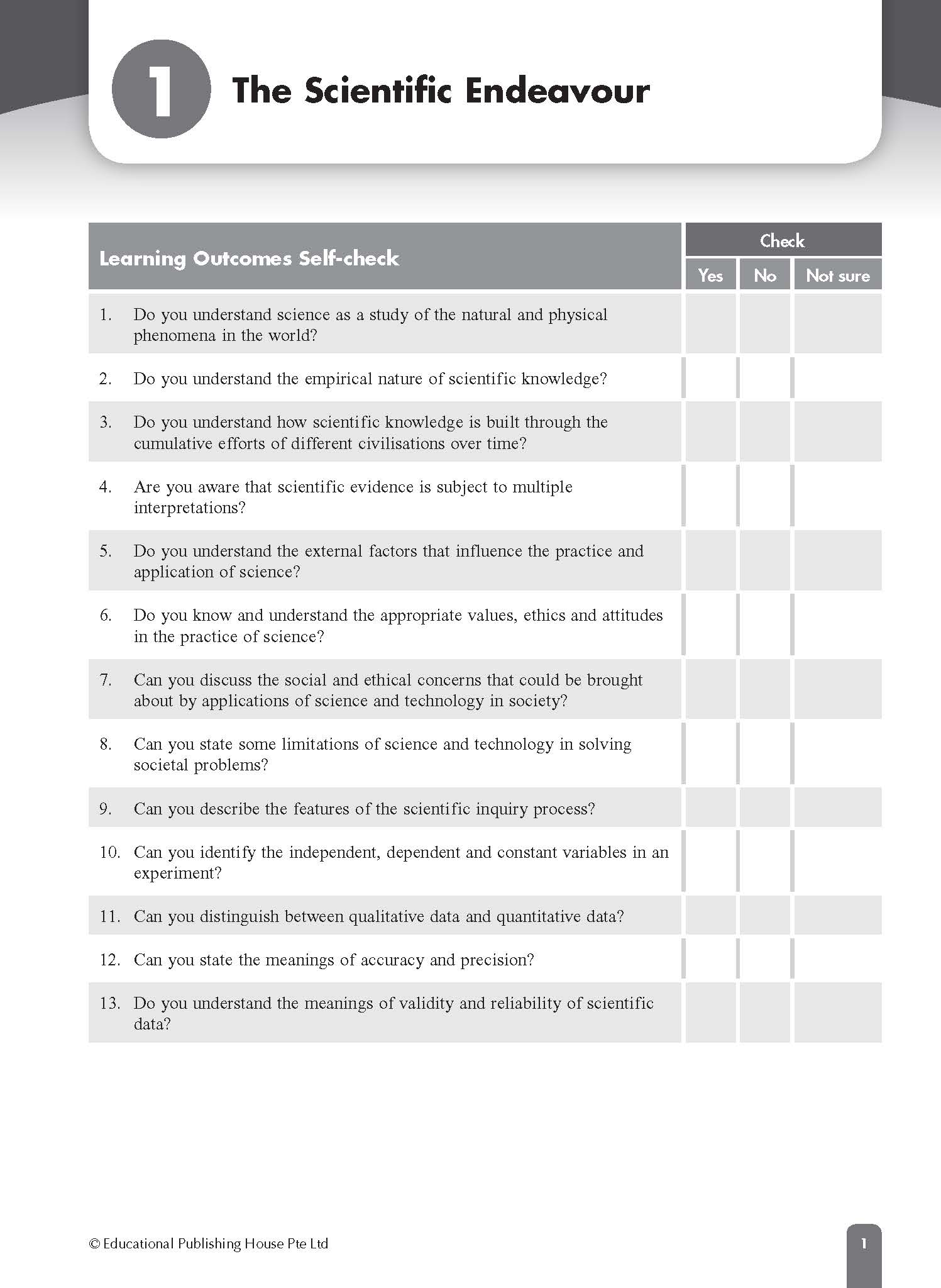 Secondary 1A/ G3 Science Fast Forward Topical Tests