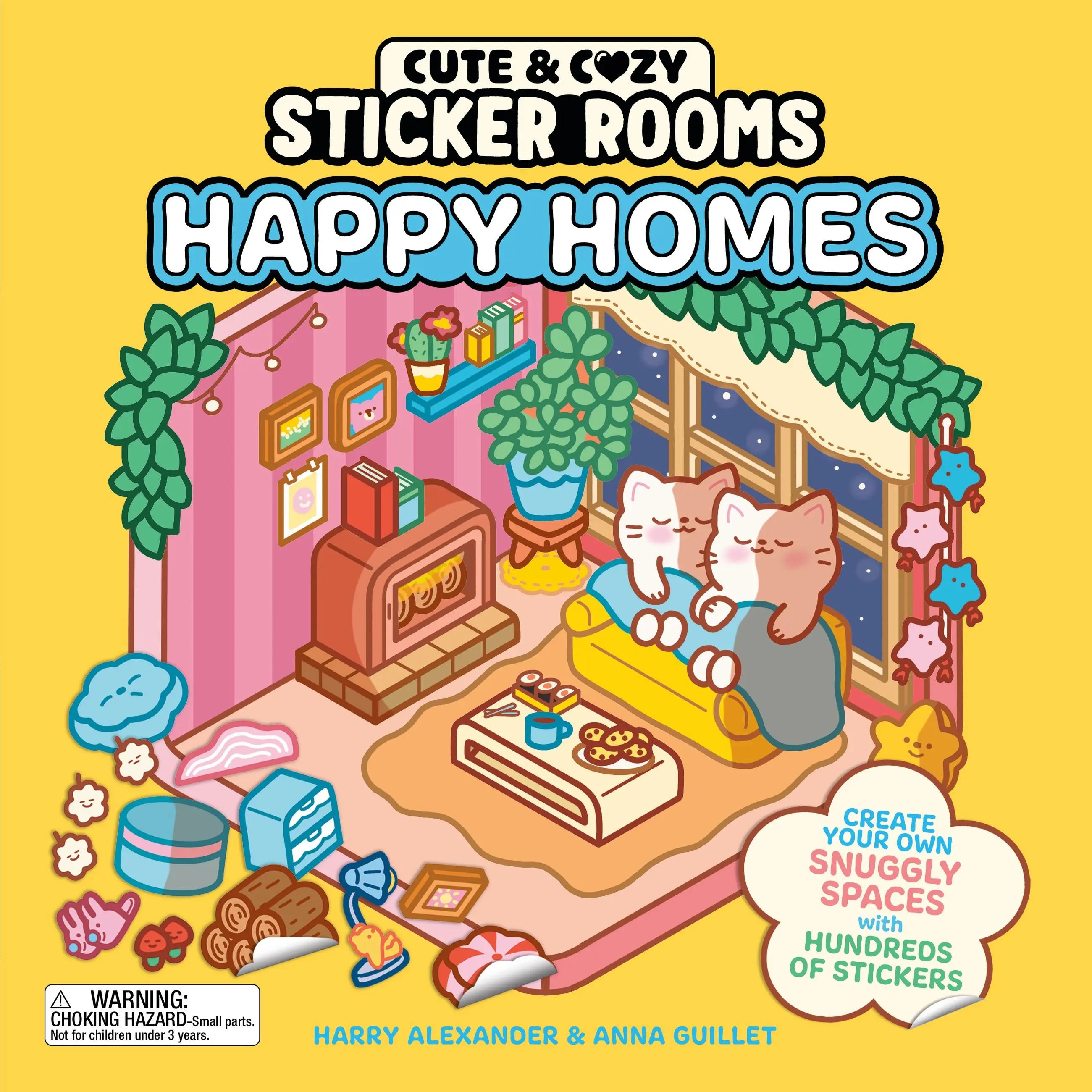 Happy Homes (Cute & Cozy Sticker Rooms)