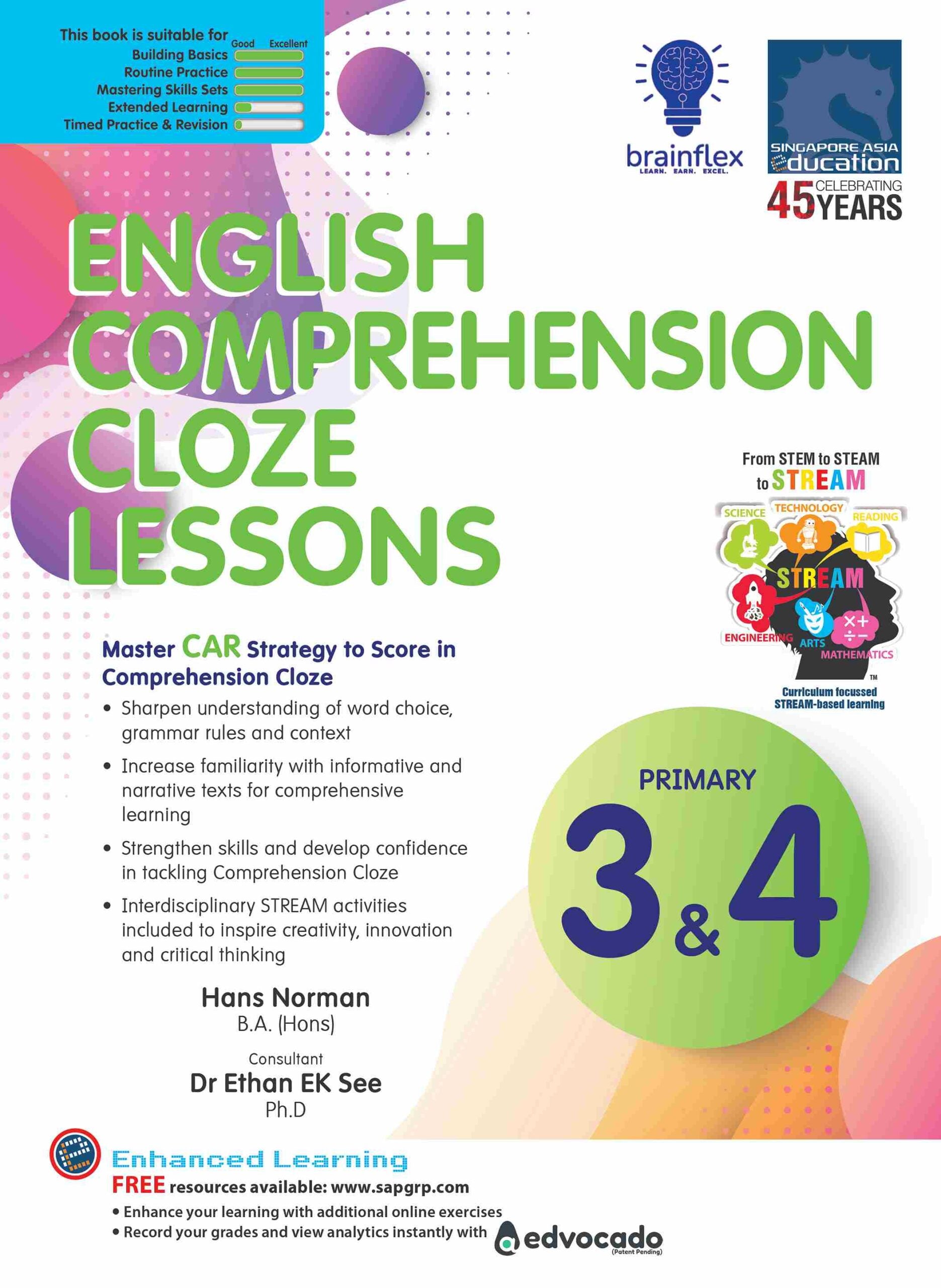 English Comprehension Cloze Lessons Primary 3 and 4
