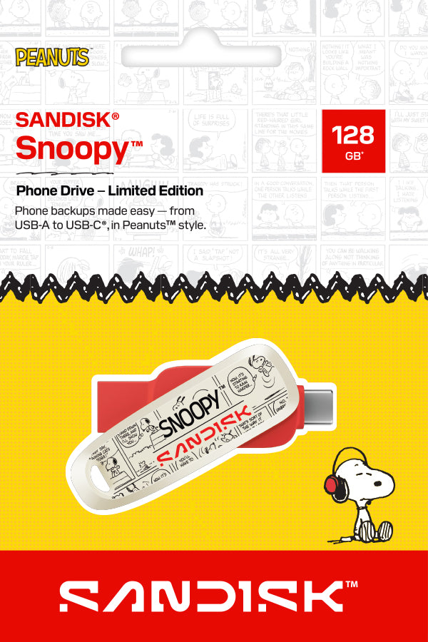 Sandisk 128GB Phone Drive - Snoopy