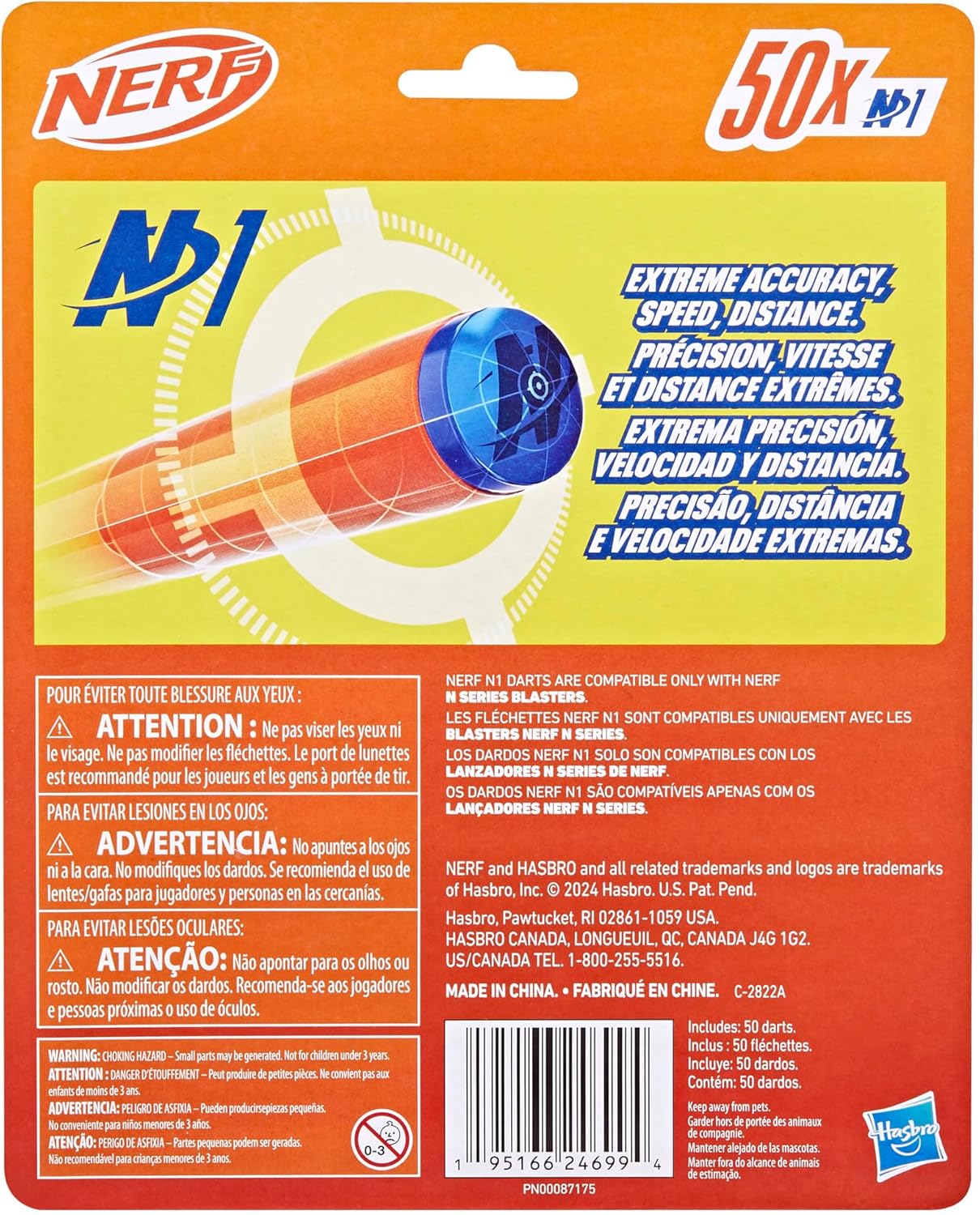 HASBRO NERF N SERIES N1 50 DARTS