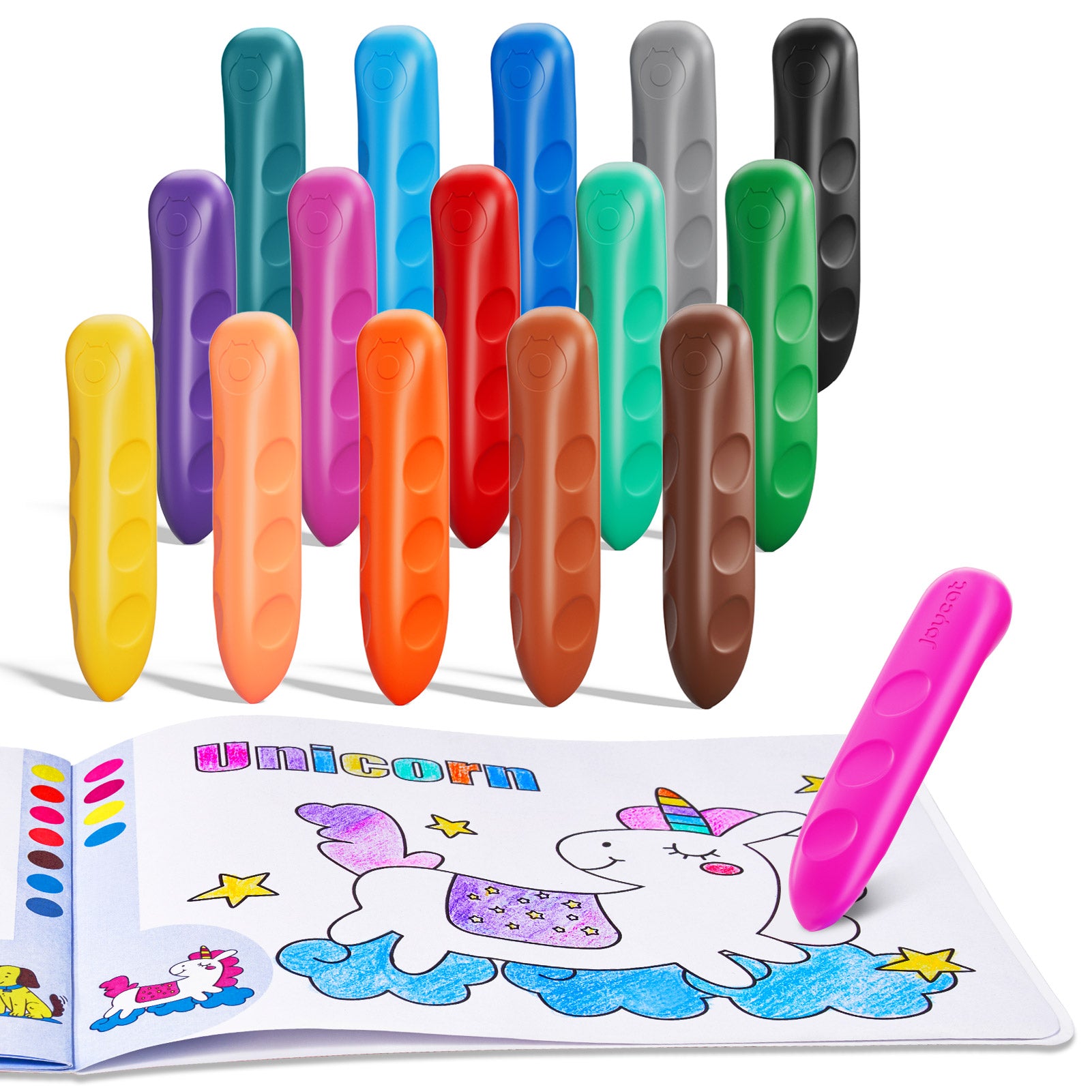 JOYCAT JUMBO CRAYON 16 COLORS