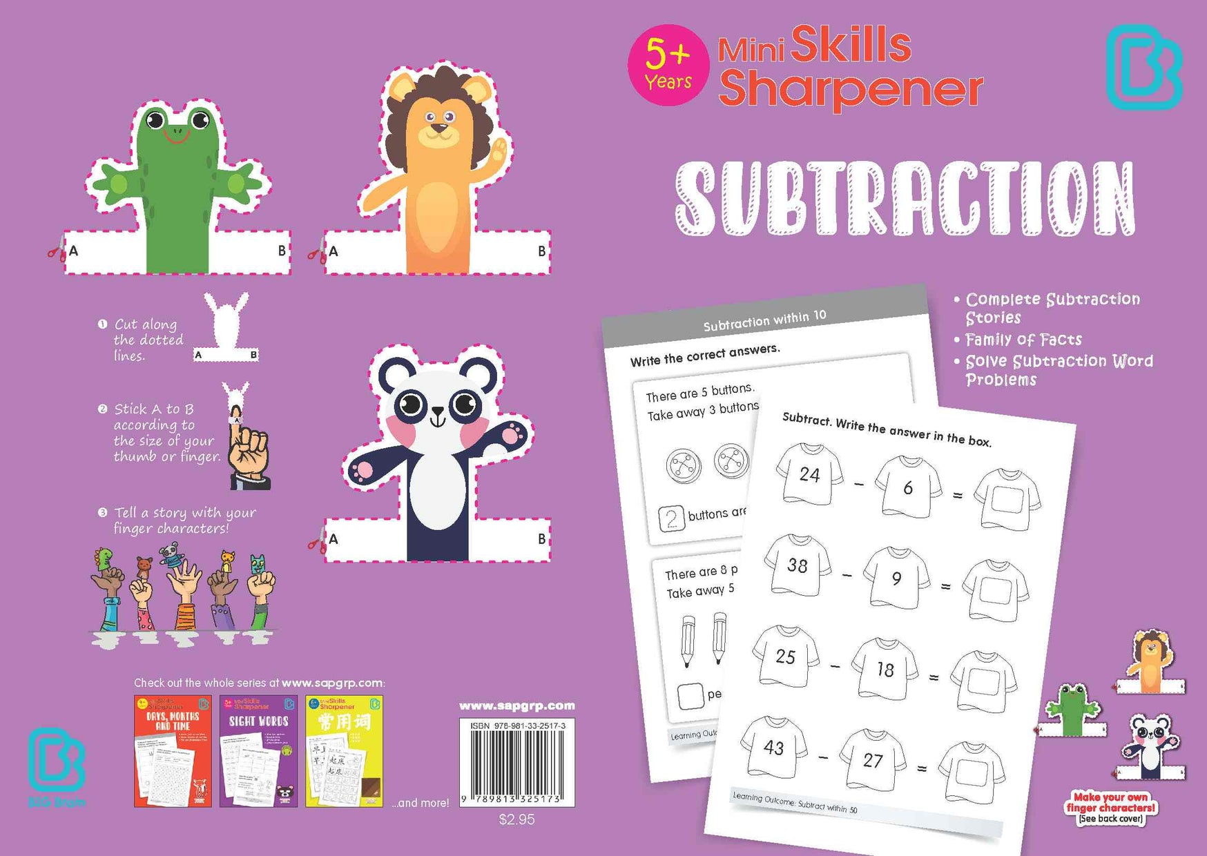 K1 - Mini Skills Sharpener SUBTRACTION (5+ Years)