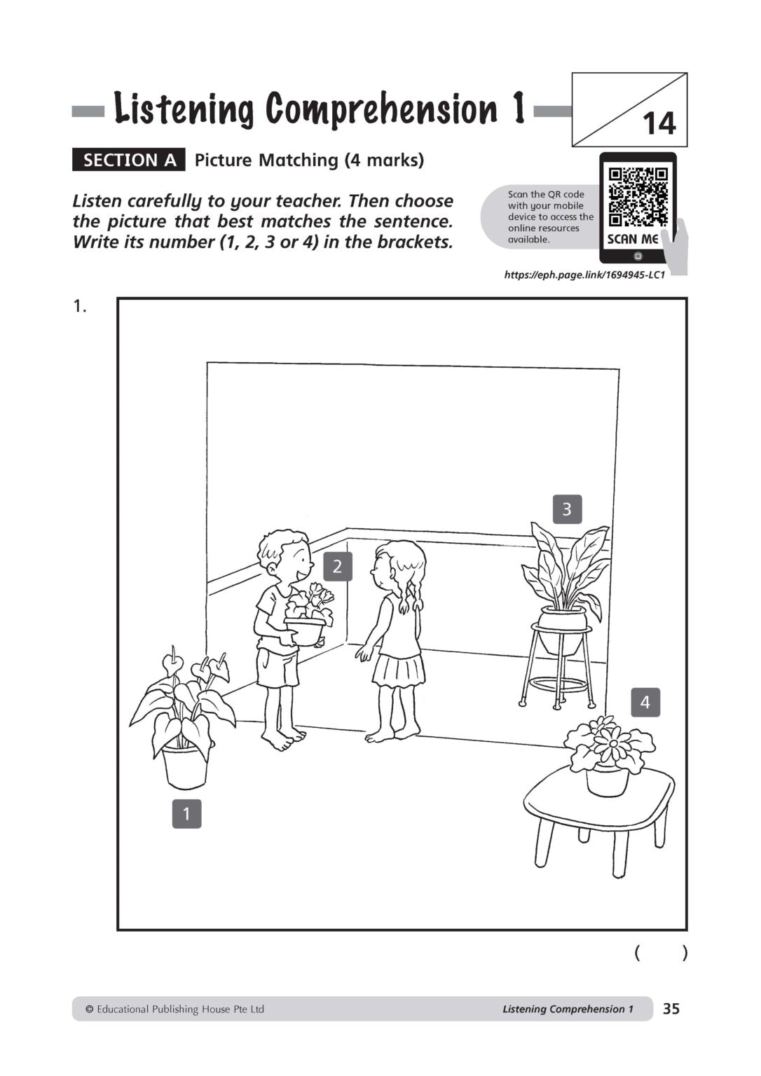 Primary 4 English Oral Booster & Listening Compre Package QR