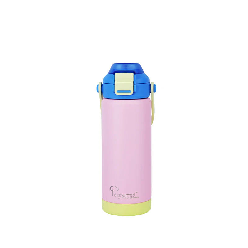 La Gourmet LGSE419972 Super Wide 530ml Thermal Bottle - Dark Pink / Blue