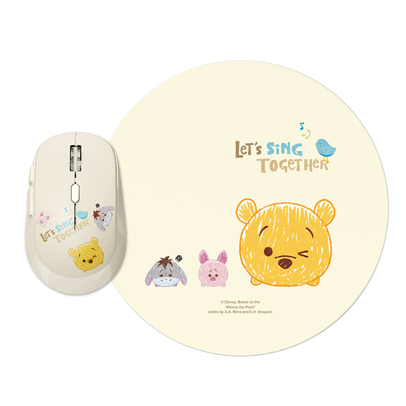 Disney Qs-ms01 Dual-Mode Mouse (Wireless /Bluetooth) Winnie