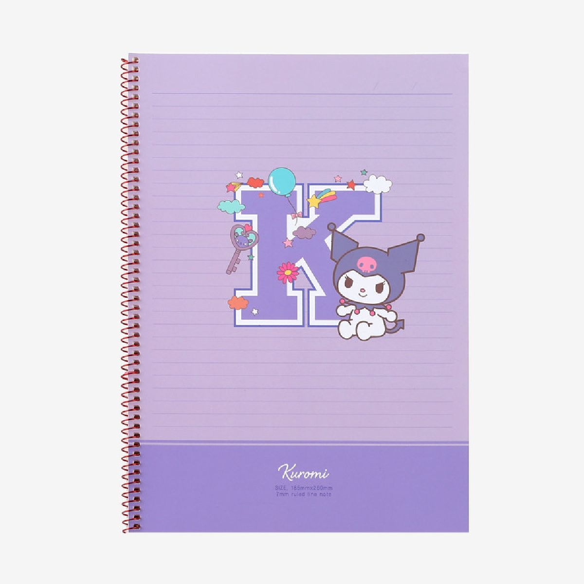 SANRIO KUROMI B5 SPIRAL NOTEBOOK