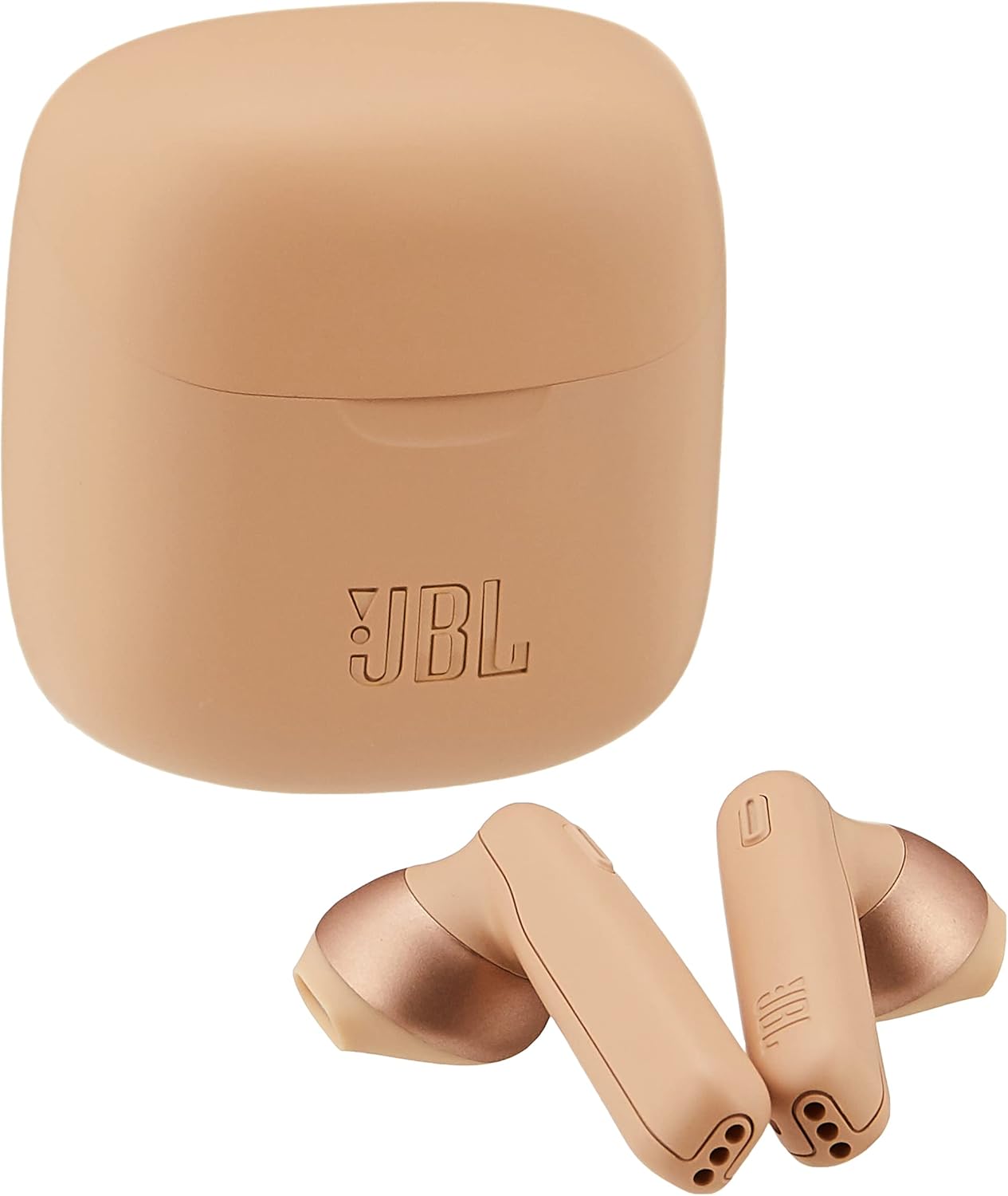 JBL TUNE 225TWS True Wireless Earbuds Headphone with Pure Bass Sounds and Microphone, 12mm Driver, Gold