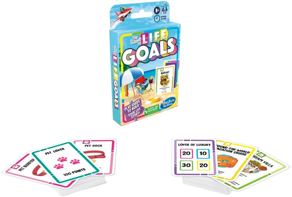 HASBRO GAMING THE GAME OF LIFE GOALS