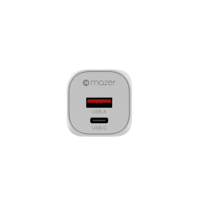 Mazer PD35W Travel Adapter with Changeable Plugs - White