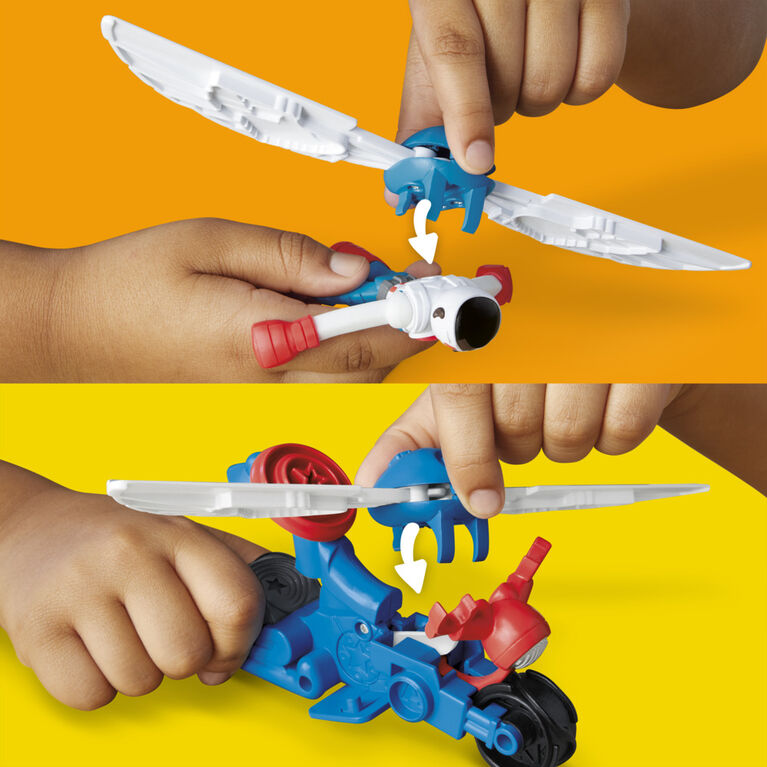 HASBRO PLAYDOH MARVEL CAPTAIN AMERICA MOTO SLICER PLAYSET