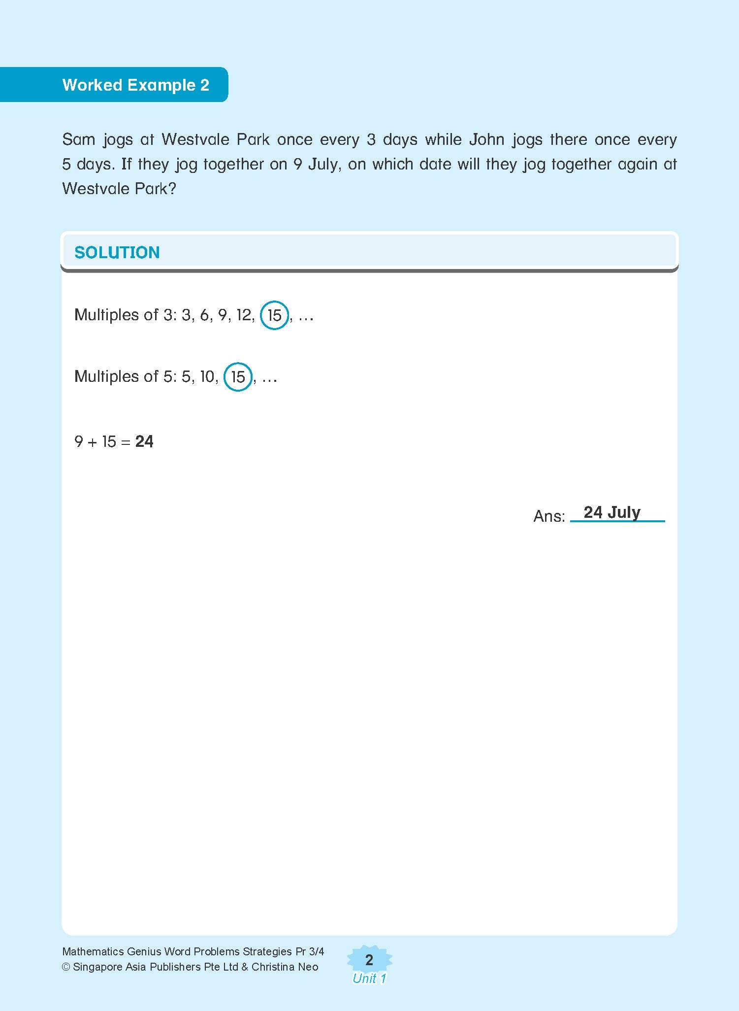 Primary 3&4 Math Genius Word Problem Strategies