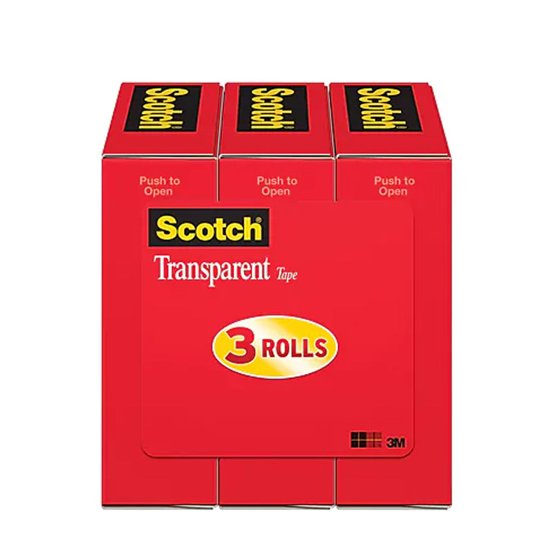 Scotch® 600 Premium Transparent Tape, 600 - 3/4"X36 YD