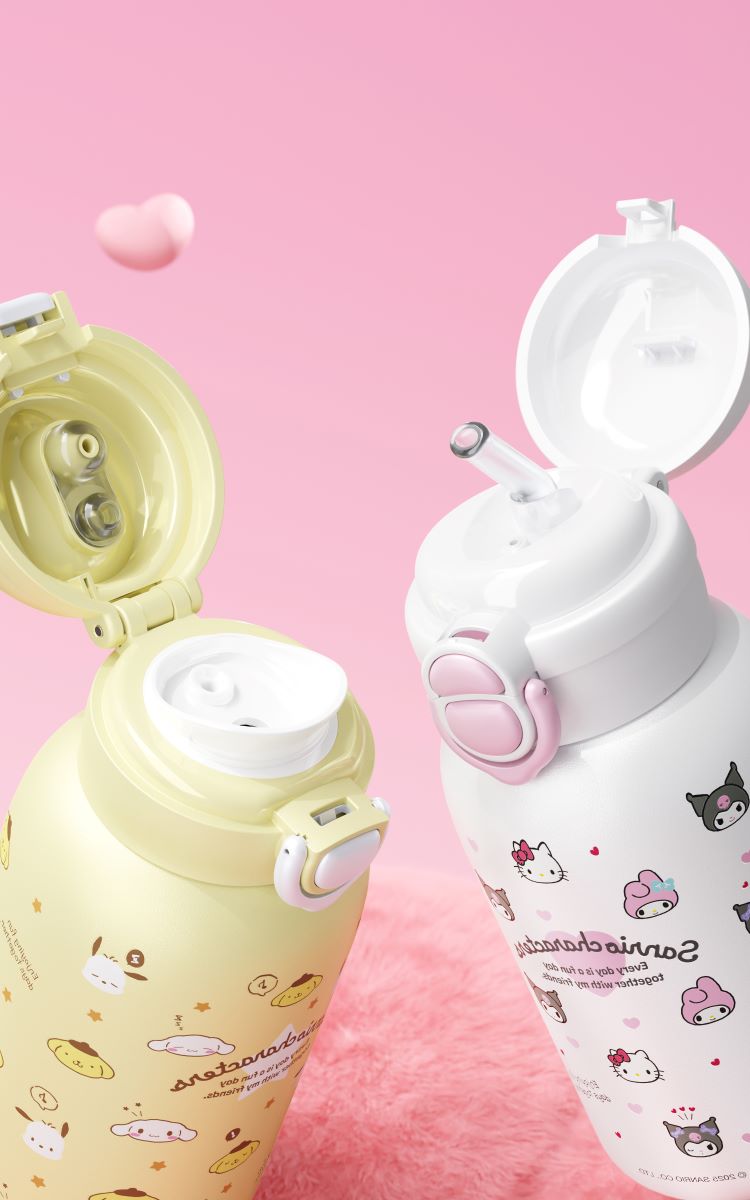 Sanrio 500Ml Thermal Flask With 2-Way Drink