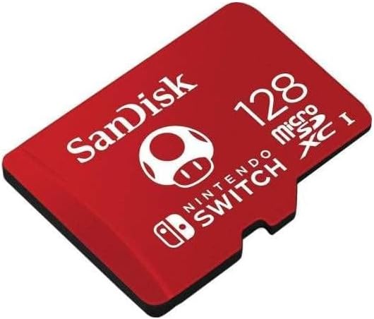 SanDisk SDSQXAO-128G-GN3ZN Nintendo Cobranded microSDXC Class 10 UHS-I Memory Card, 128GB