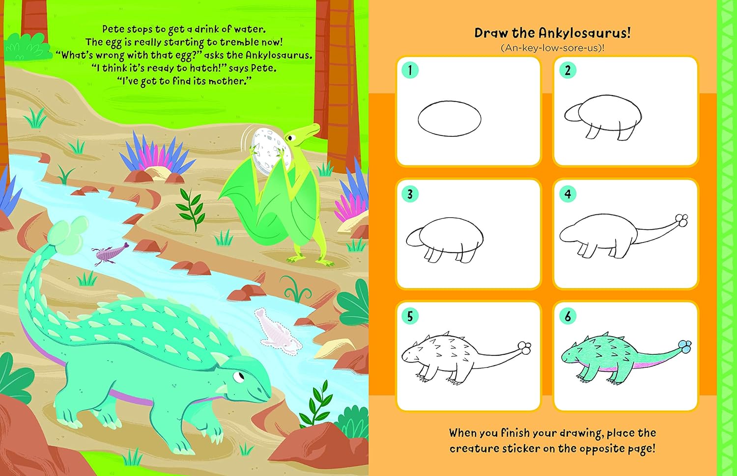 Watch Me Read and Draw: Dinosaurs
