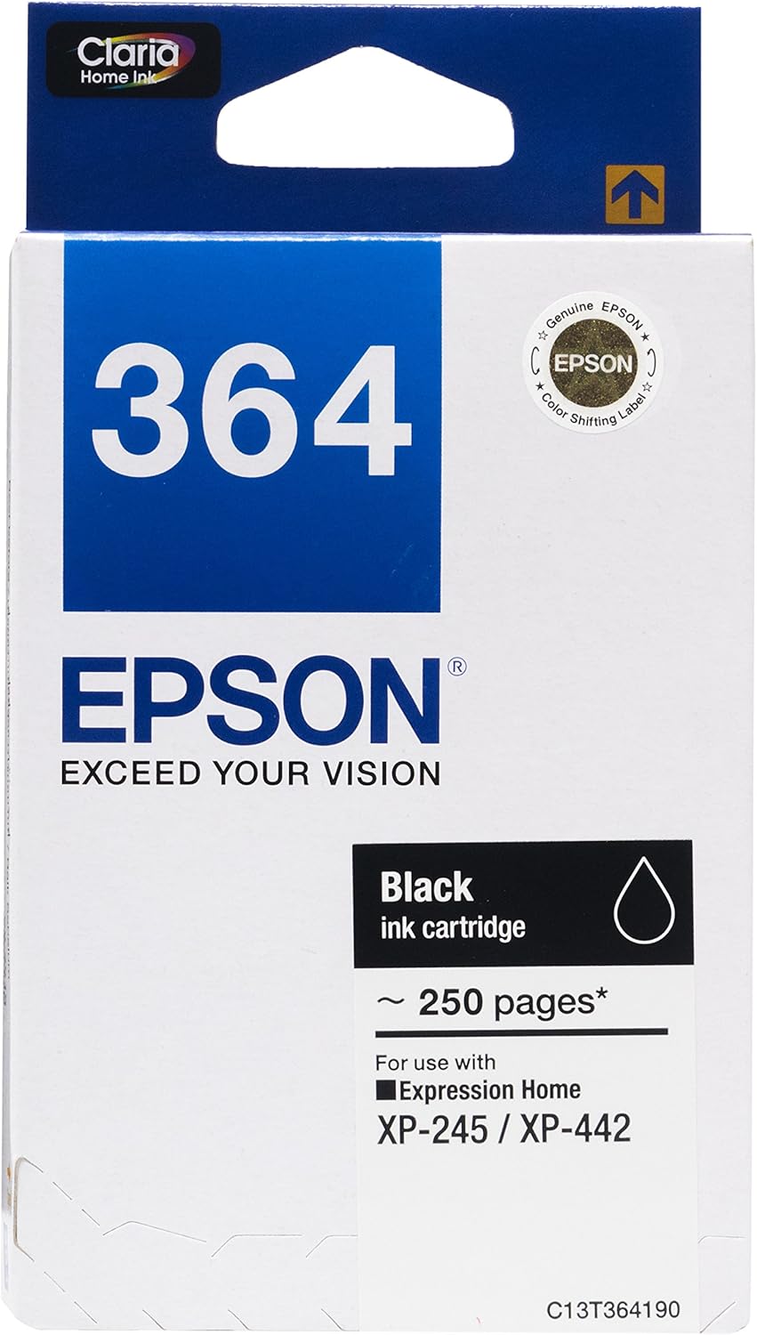 Epson T364 DuraBrite Ultra Ink, Black