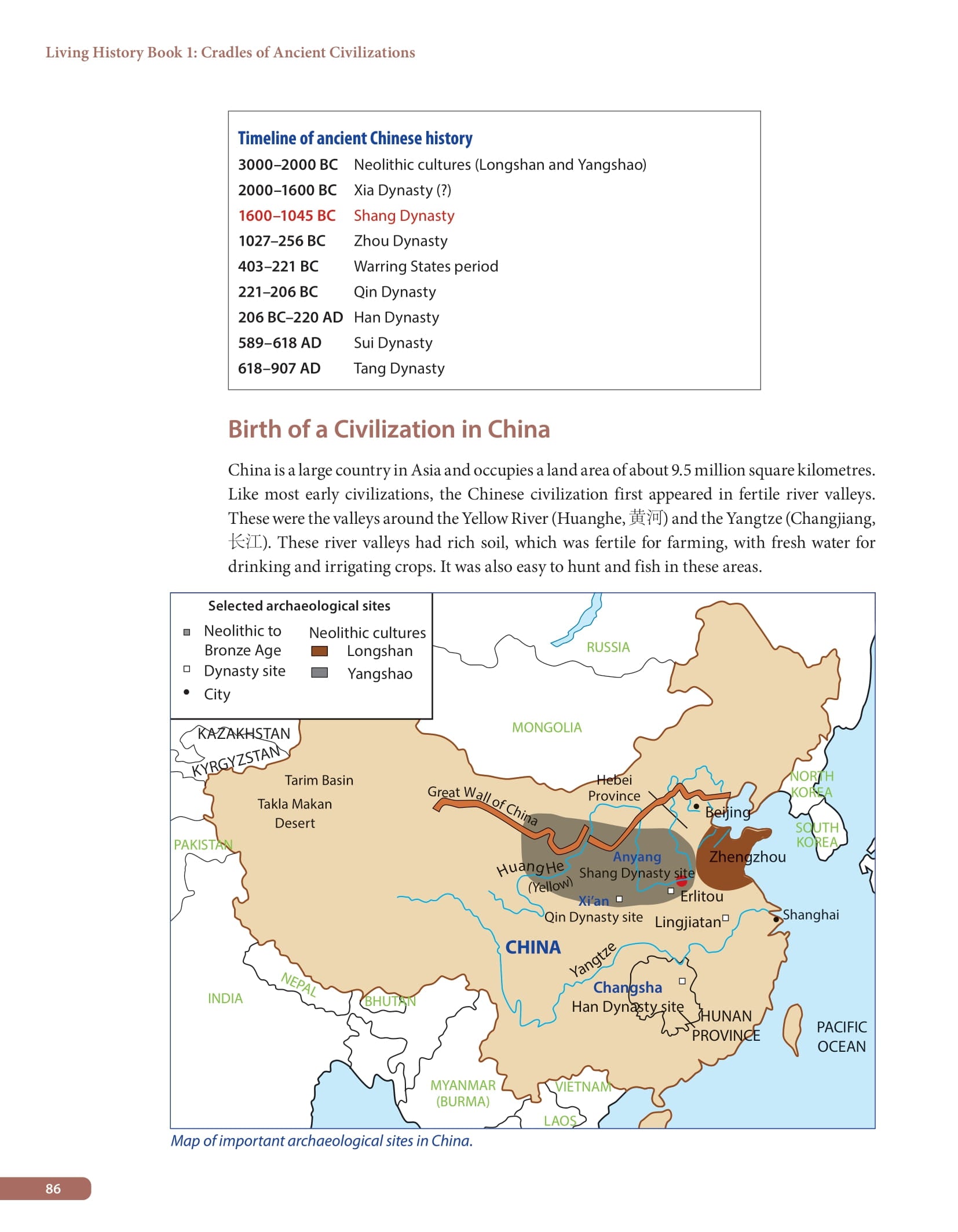 IGCSE Living History: A History of China, India and Southeast Asia for Lower Secondary Book 1 – Cradles of Ancient Civilizations