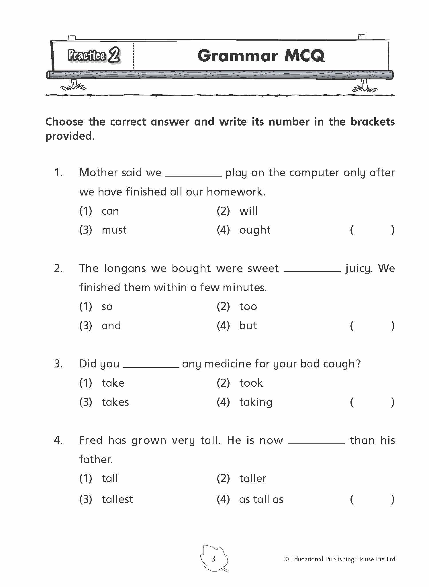 Primary 3 English Practice 1000+