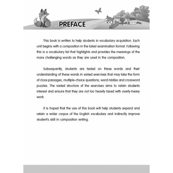 Primary 3 Vocabulary for Composition