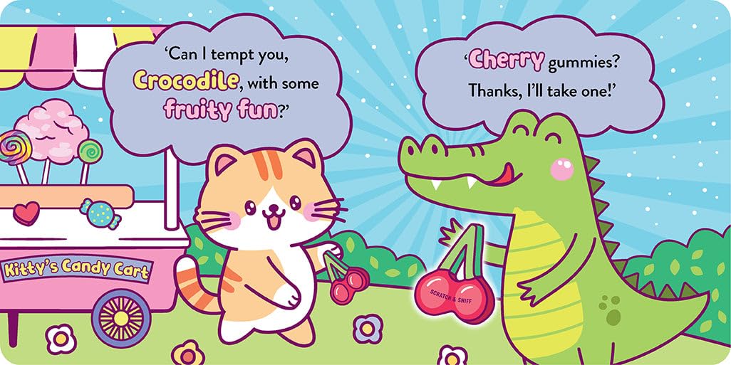 Scratch & Sniff Board Book - The Candy Cart (Board Book)