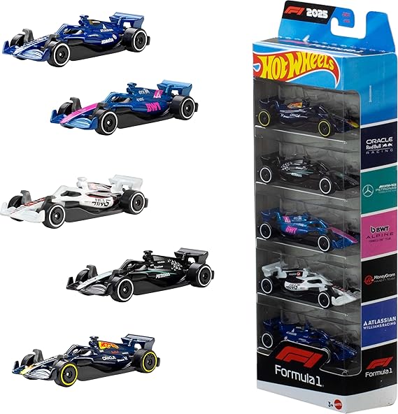 Mattel Hot Wheels Basic Race Team Pack of 5