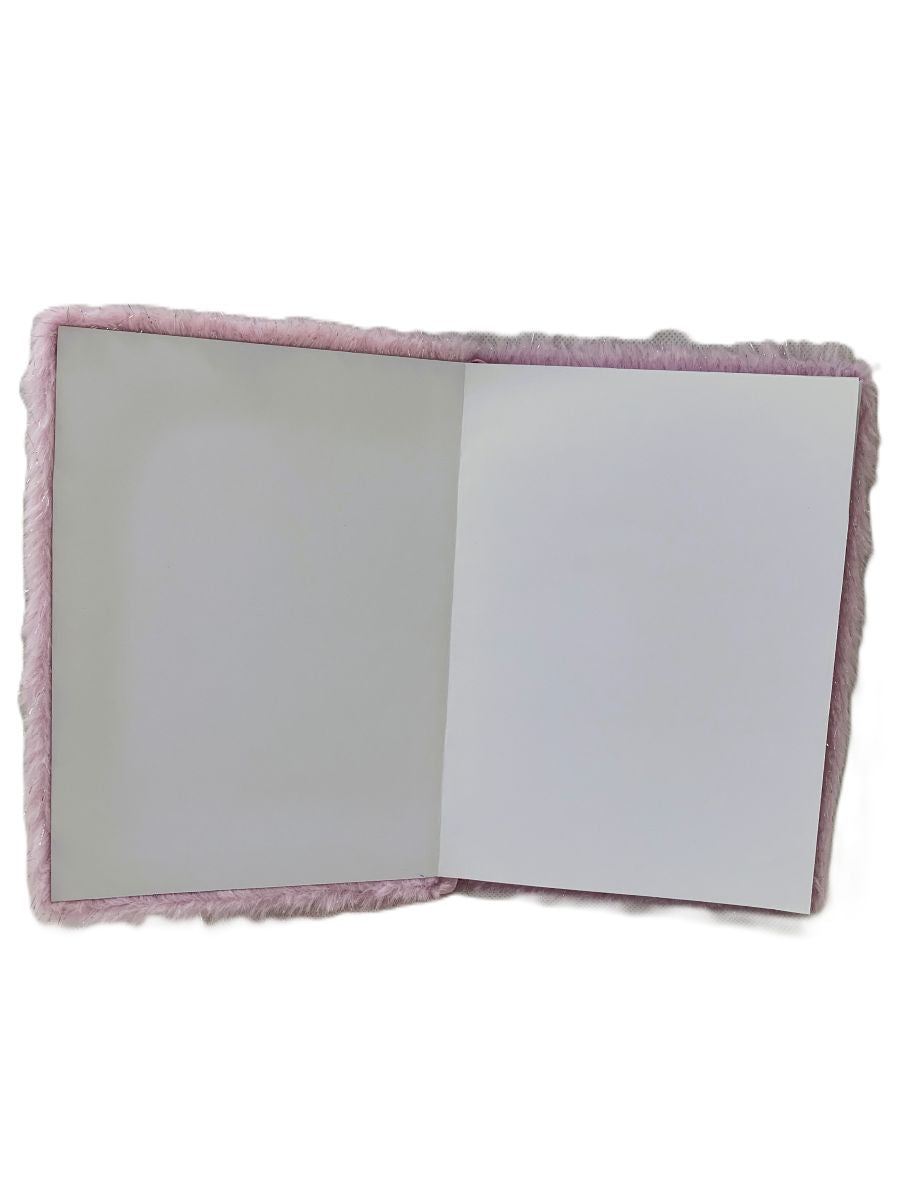 LOOM Plush A5 Notebook – Purple, 80 Sheets