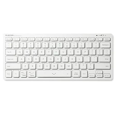 Elecom Bluetooth Multi-Pairing Mini Keyboard US Layout Pantograph Type Lightweight and Thin Pairing 3 Devices Simultaneously Compatible with Mac OS/iP