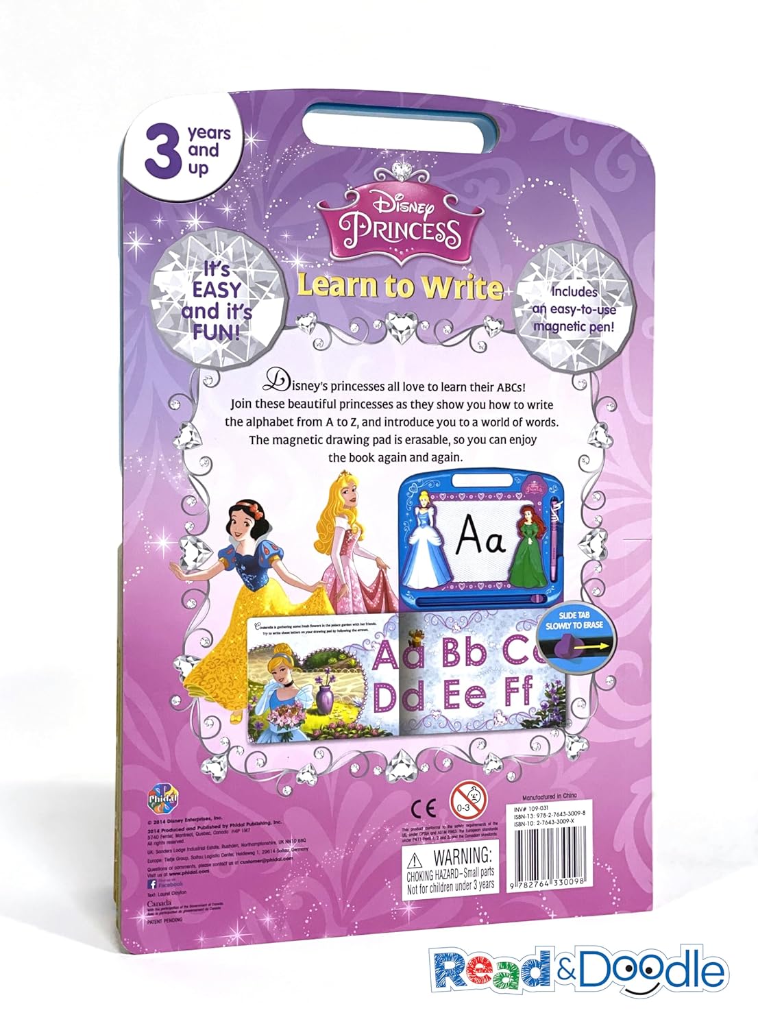 Learning Series : Disney Princess Learn To Write ABC (Board Book ...