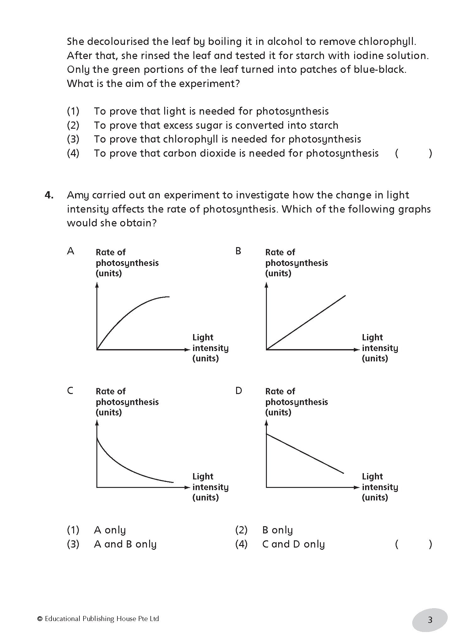 Primary 6 Science Tests