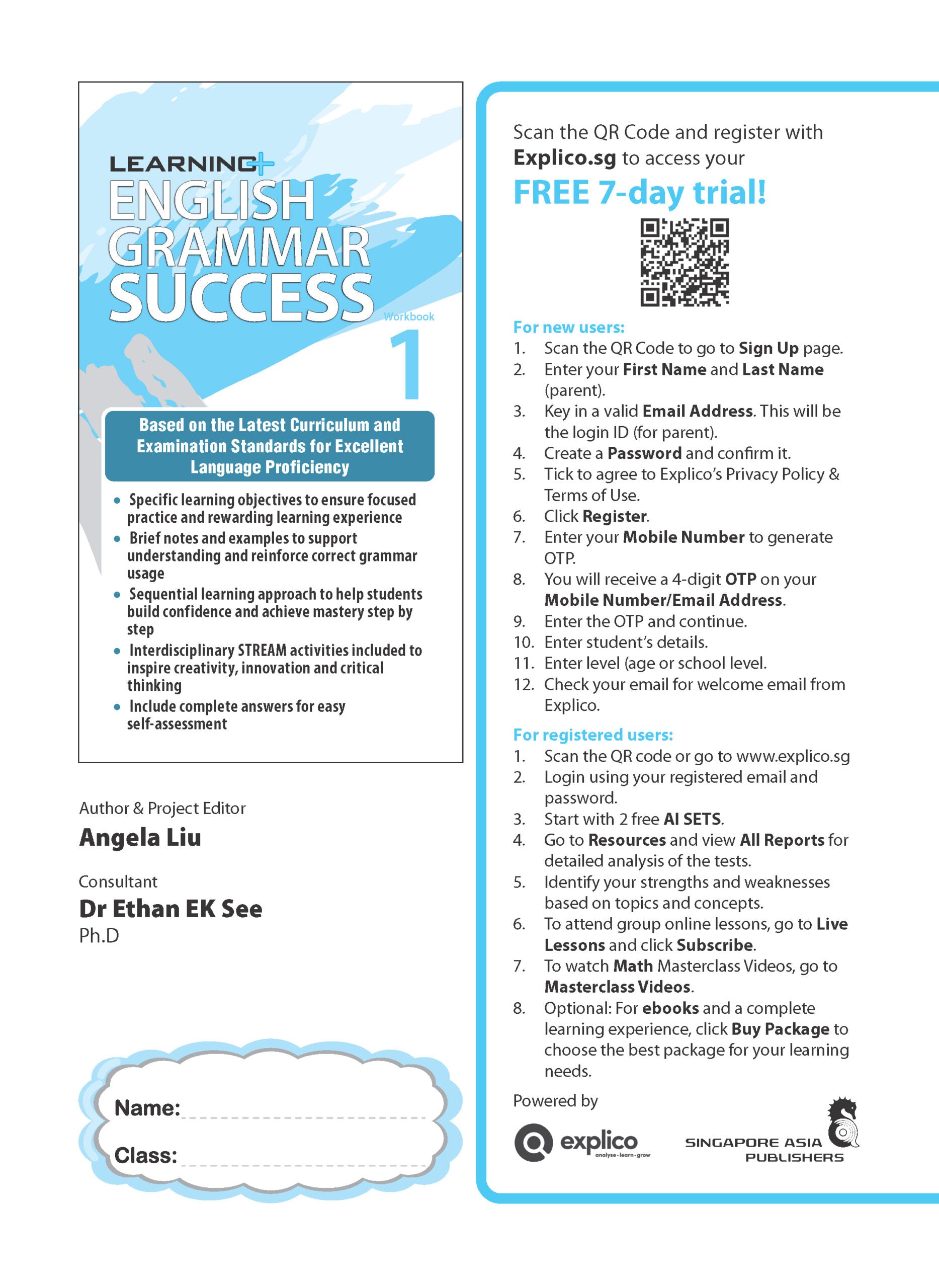 Learning+ English Grammar Success Workbook 1 – Popular Book Company Pte Ltd