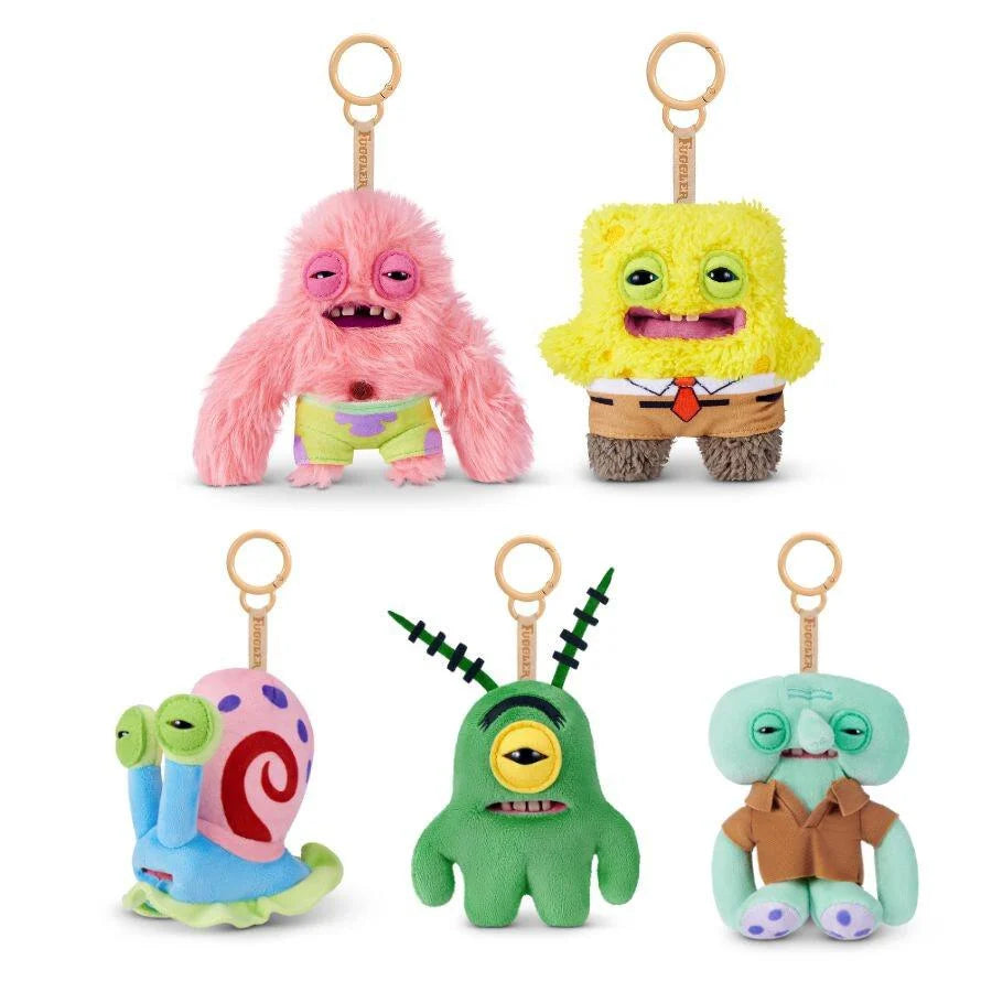FUGGLER SPONGEBOB KEY RINGS ASSORTED