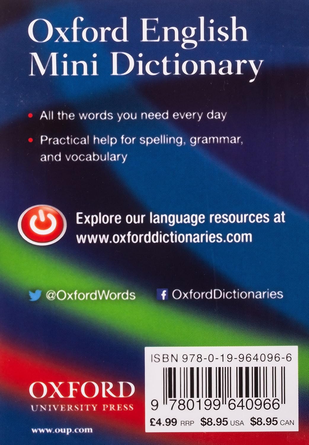 Oxford English Mini Dictionary - 8th Edition (Paperback) 