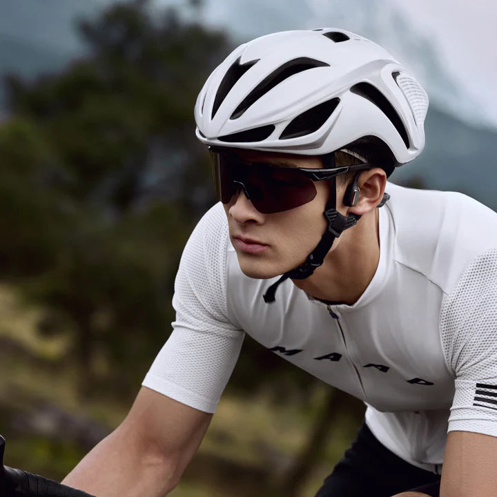 Mojawa Purra Run Long Battery Life Bone Conduction Headphones | 15-Hour Battery Life Wind Noise Reduction for Cycling - Black
