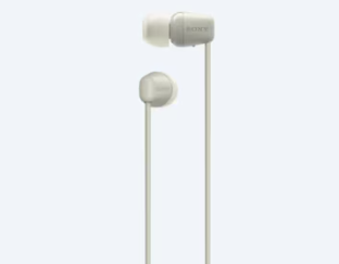 Sony WI-C100 Wireless In-Ear Headphones with Neckband Taupe