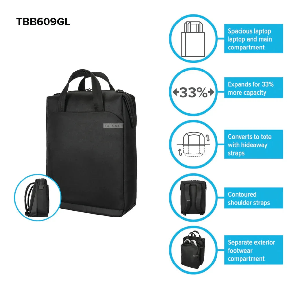TARGUS 15–16” Work+ Convertible Daypack