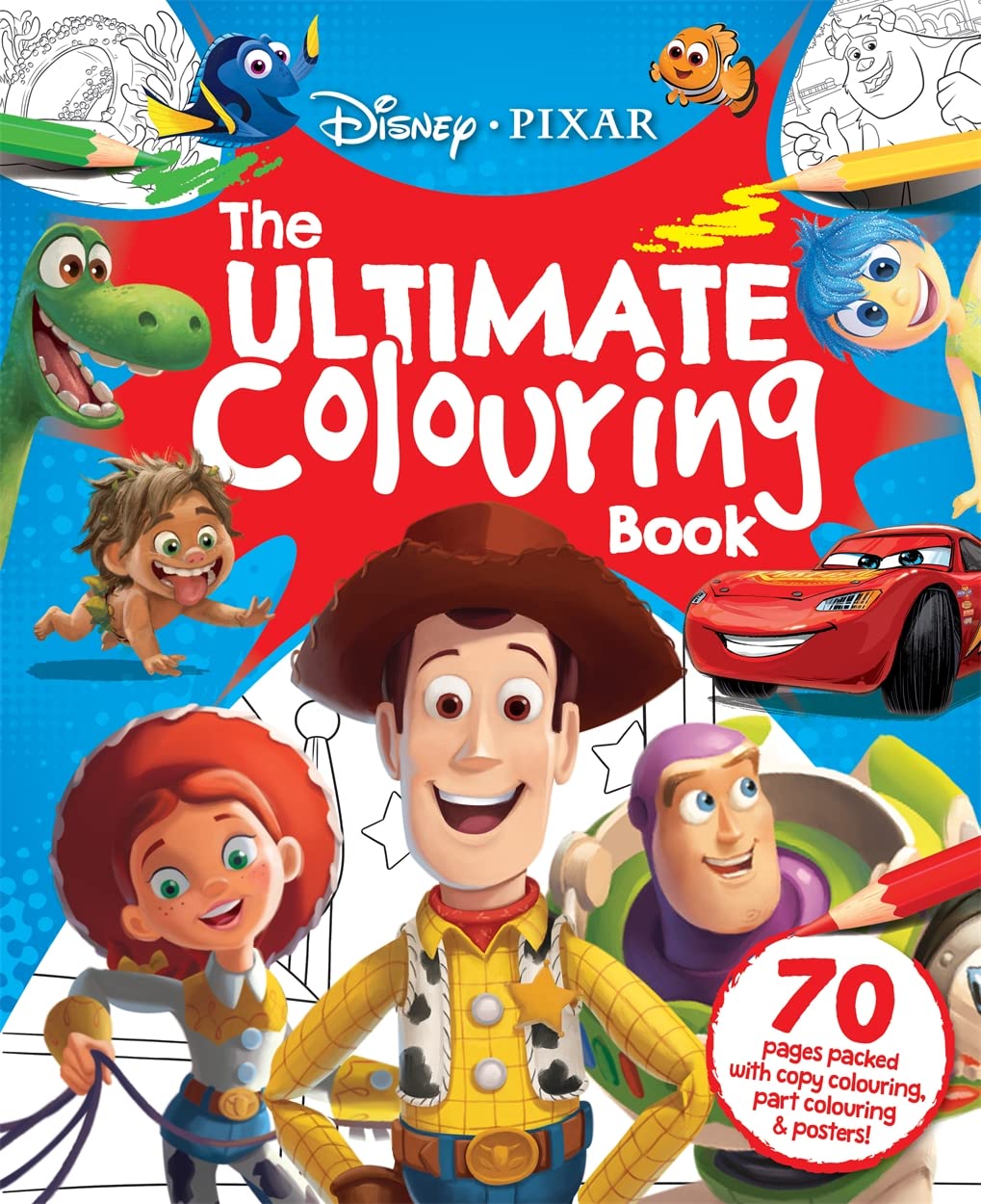 Disney Pixar Mix Ultimate Colouring Book (Paperback)