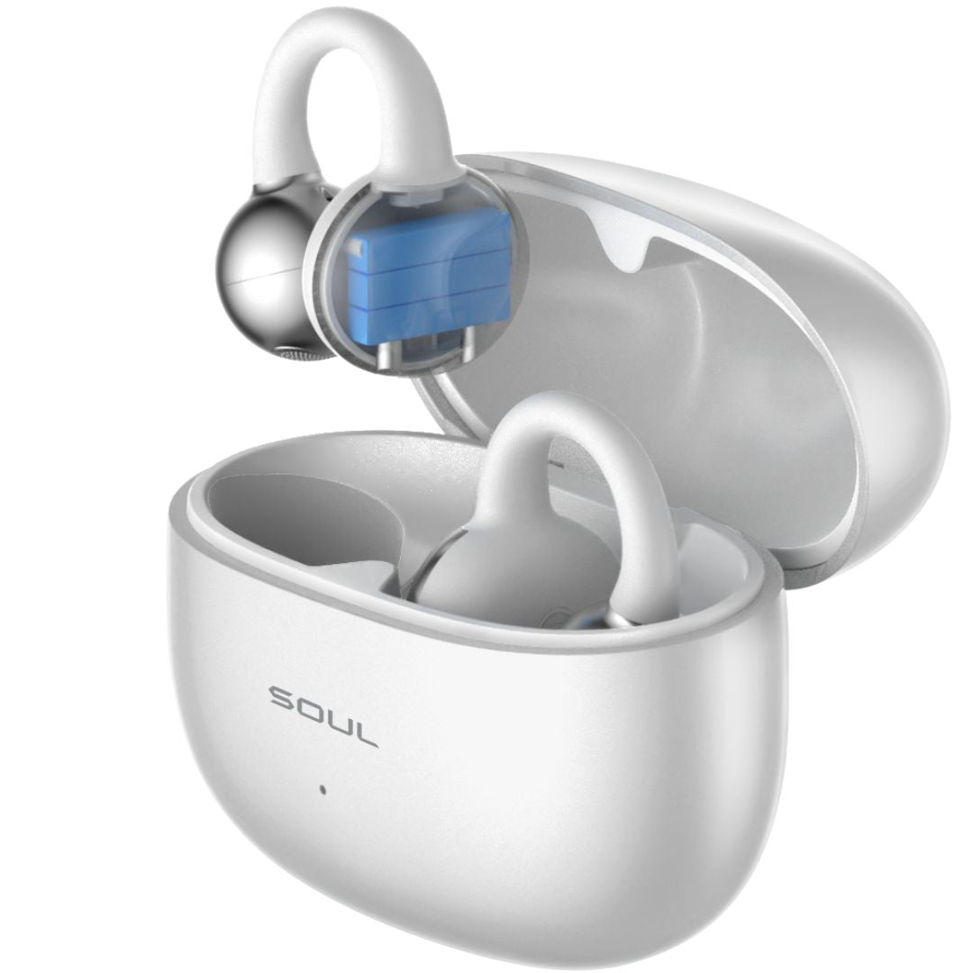 Soul S-live Clip Premium Wireless Air Conduction Ear Sound Clips - White