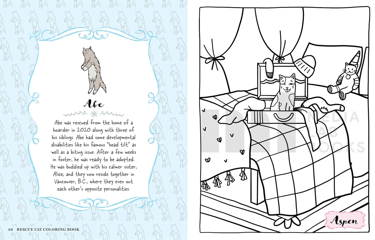 Rescue Cat Coloring Book: Featuring Adorable, Real-Life Rescues! (Paperback)